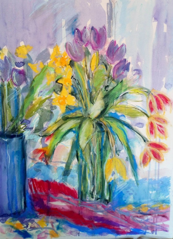 Mixed Media Watercolours and pastel